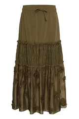 Culture Deena Skirt - Dusky Green