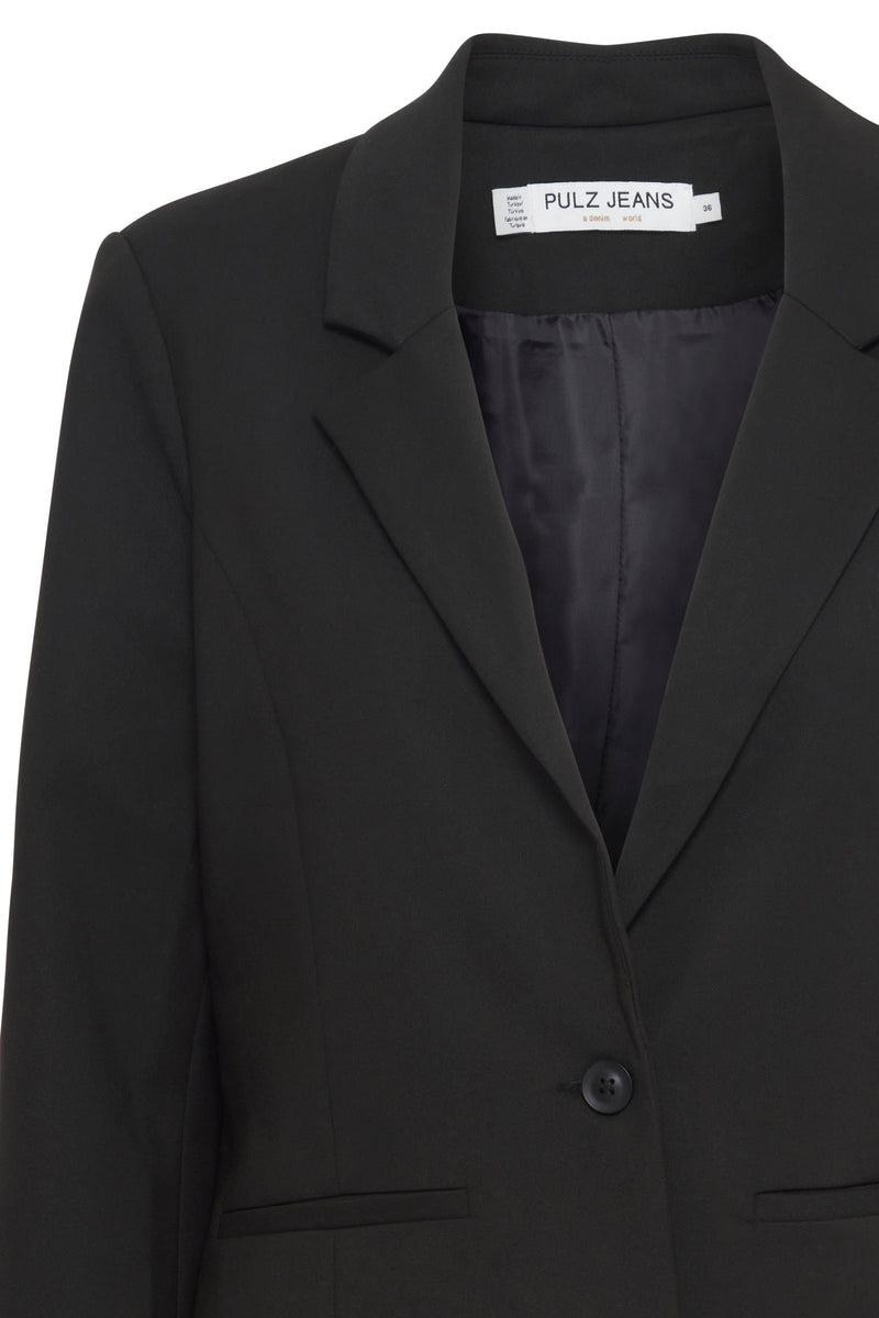 Pulz Jeans Bindy Short Blazer - Black