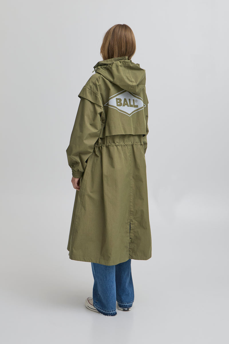 Ball Pioggia Coat - Ivy Green