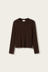 Noella Lidie LS Top - Chocolate