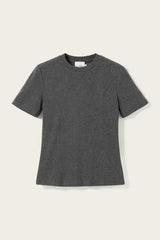 Noella Lidie SS Top - Dark Grey Melange