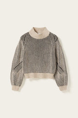 Noella Lassoe Knit - Black Offwhite