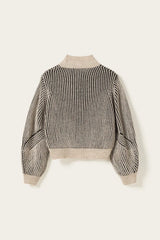 Noella Lassoe Knit - Black Offwhite