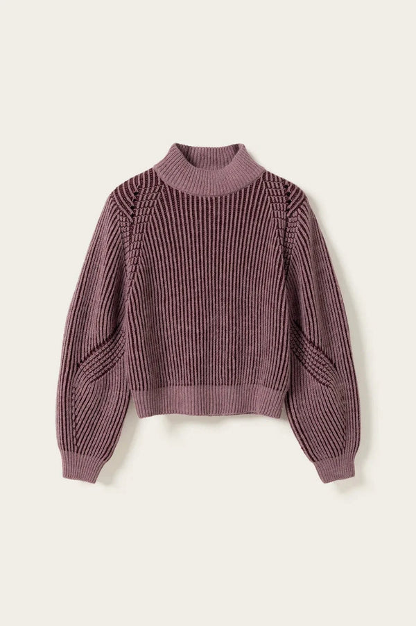 Noella Lassoe Knit - Burgundy Rose