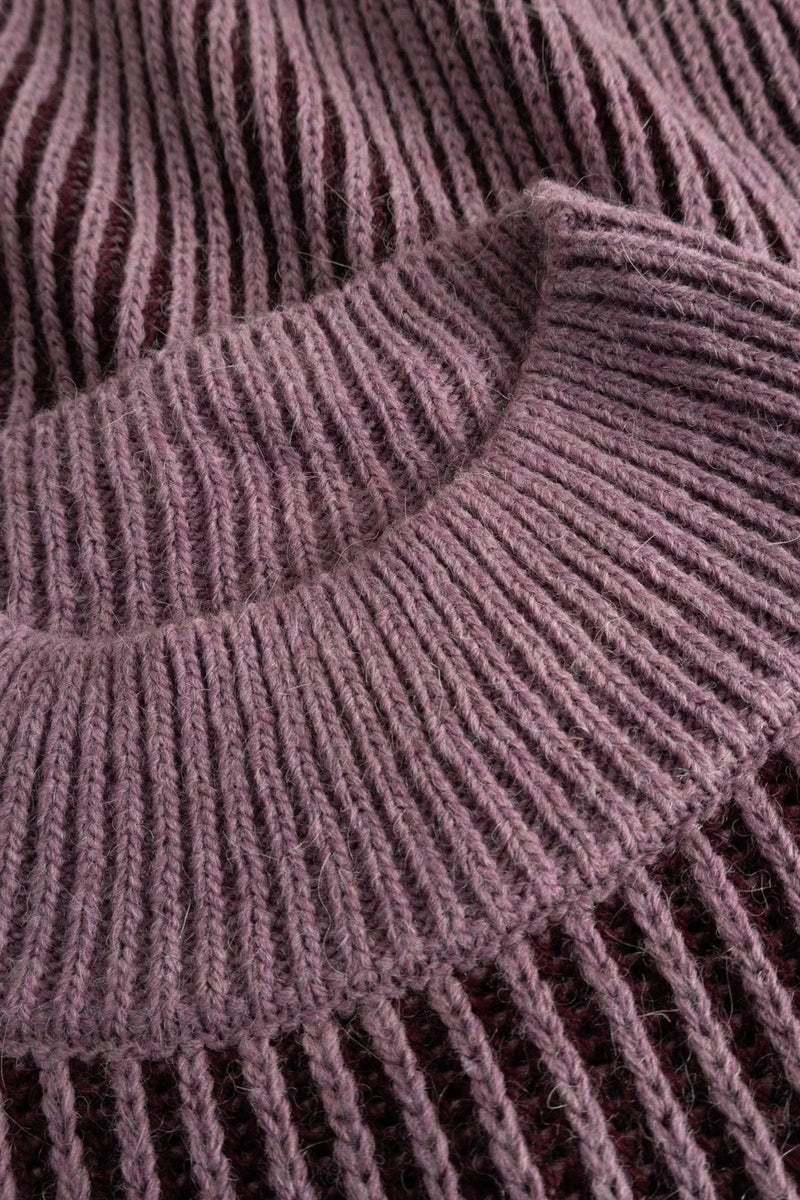 Noella Lassoe Knit - Burgundy Rose