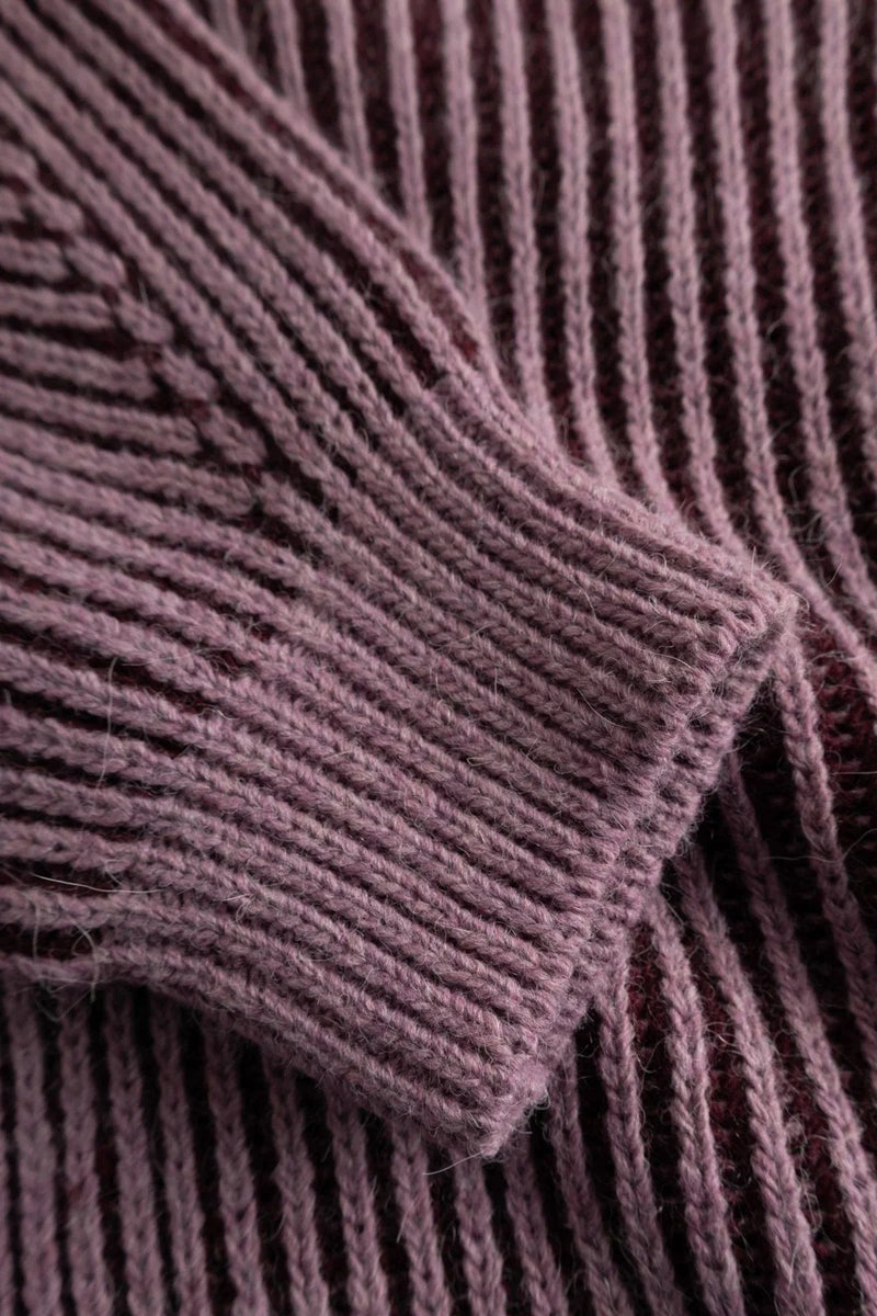 Noella Lassoe Knit - Burgundy Rose