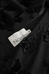 Noella Lanna Top - Black glitter