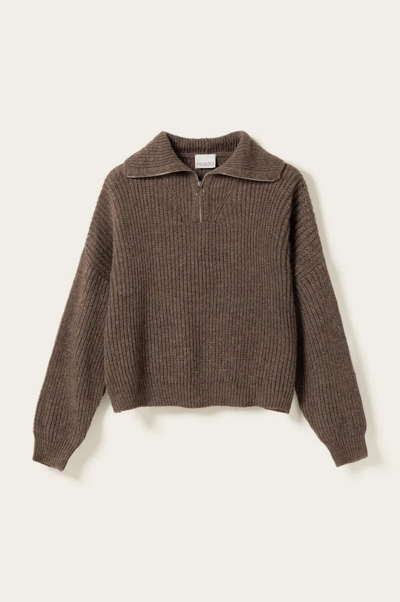 Noella Lesia Knit - Timber Wolf Melange
