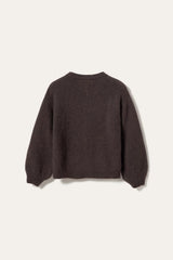 Noella Kea Knit  Cardigan - Chocolate