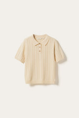 Noella N-Mecca Knit Polo - Ivory