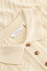Noella N-Mecca Knit Polo - Ivory
