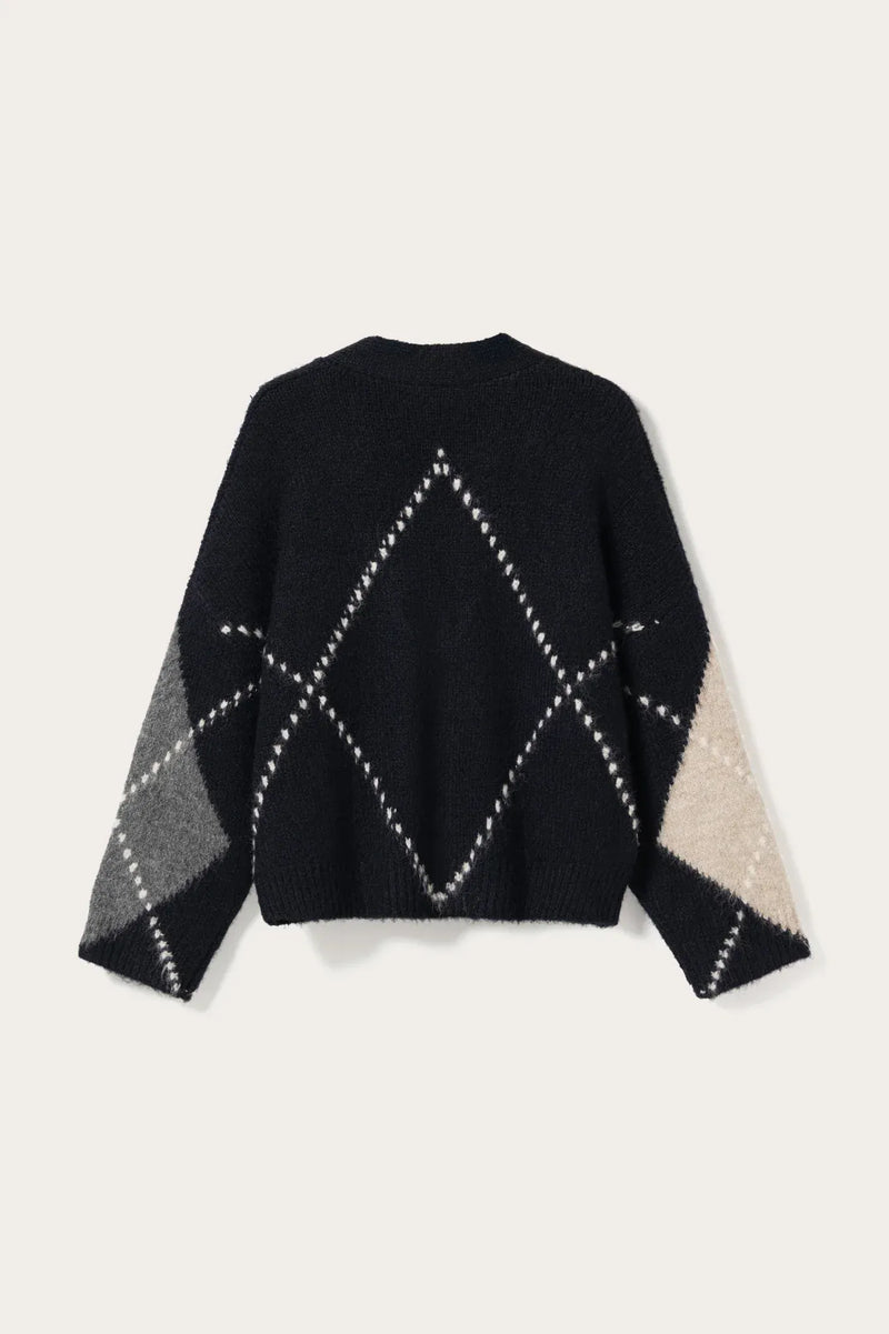 Noella N-Laiana Knit Cardigan - Navy Mix