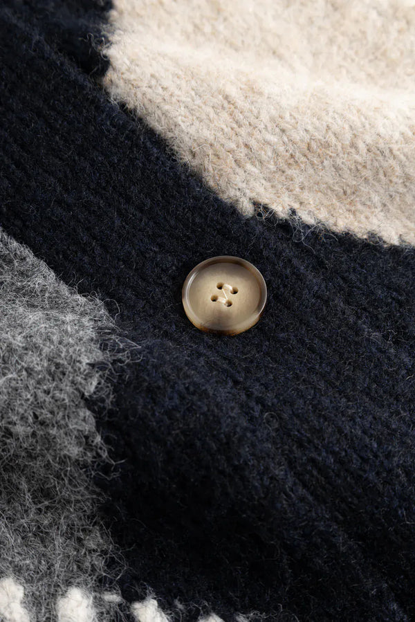 Noella N-Laiana Knit Cardigan - Navy Mix