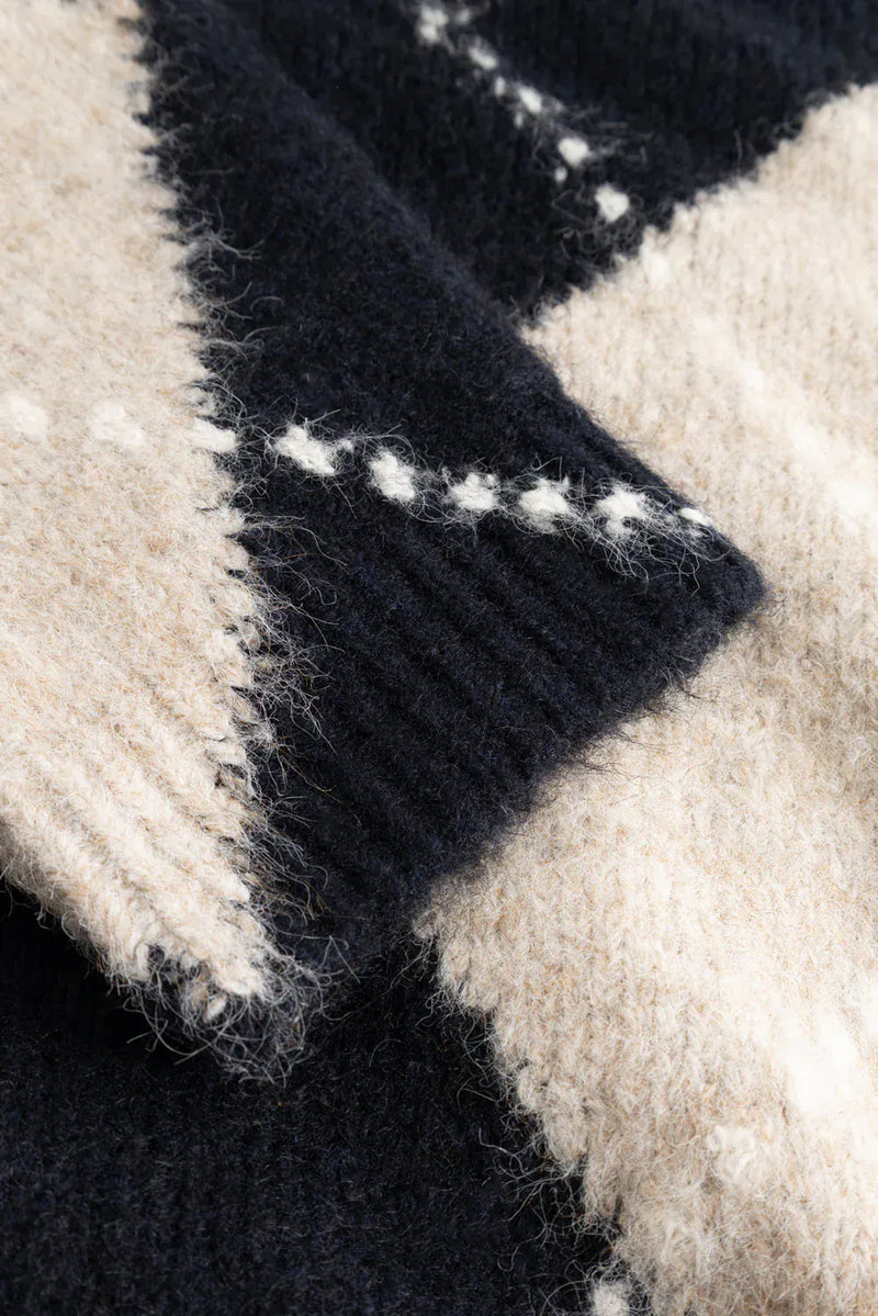 Noella N-Laiana Knit Cardigan - Navy Mix