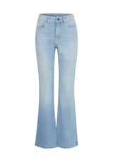 Pulz Jeans Becca UHW Bootcut leg Full Length - Light Blue