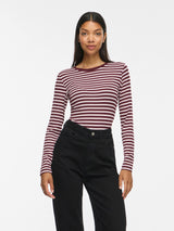 Vila Avera O-Neck L/S Top - Port Royale