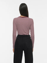 Vila Avera O-Neck L/S Top - Port Royale