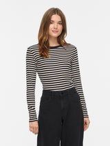 Vila Avera O-Neck L/S Top - Black Beauty