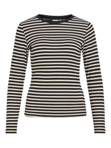 Vila Avera O-Neck L/S Top - Black Beauty