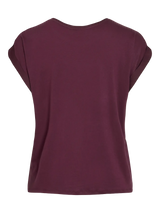 Vila Ellette satin top - Fig