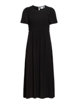 Vila Lisa S/S Mdi Smock Dress - Black