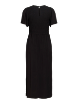 Vila Lisa S/S Mdi Smock Dress - Black