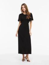 Vila Lisa S/S Mdi Smock Dress - Black