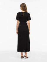 Vila Lisa S/S Mdi Smock Dress - Black