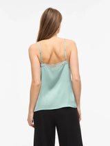 Vila Enna Raveanna Lace Singlet - Blue Surf