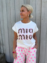 Not Sisters Printed T-Shirt - White/animal