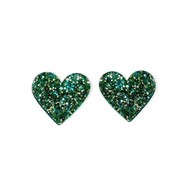 By Fossdal Tiny Hearts - Green Glitter