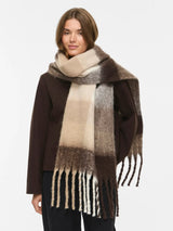 Vila Fable Knit Scarf - Brown