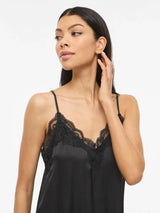 Vila Lacey Strap Dress - Black