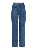 Vila Ketty Hw Straght Denim Jeans