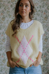 Not Sisters Viola Knit Vest - Yellow