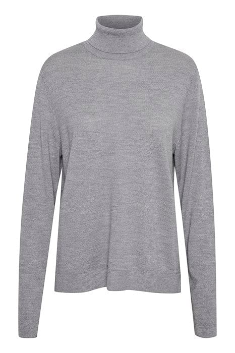 Culture agathe Rollneck - Mid Grey Melange