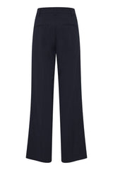 Pulz Bindy HW Pant Wide Leg - Navy