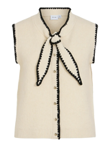 Vila Celeste S/L Tie Knit Top