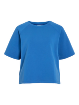 Vila Reflect Crew Neck 2/4 Sweat Top - Victoria Blue
