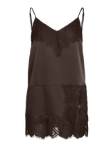 Vila Lea Strap Lace Tunic - Coffee Bean