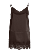 Vila Lea Strap Lace Tunic - Coffee Bean