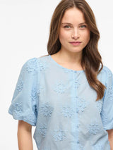 Vila Antonett O-Neck 2/4 Shirt - Nantucket Breeze