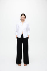 Vila Clua HW Wide Pants - Black