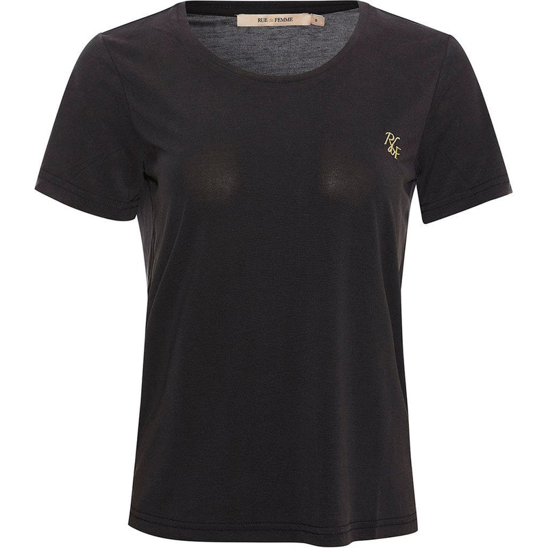 Rue De Femme Zoe O-neck Tee - Black