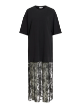 Vila Kata S/S Oversize Lace Dress - Black