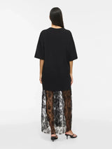 Vila Kata S/S Oversize Lace Dress - Black