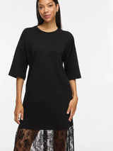 Vila Kata S/S Oversize Lace Dress - Black