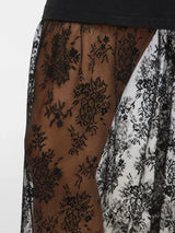 Vila Kata S/S Oversize Lace Dress - Black