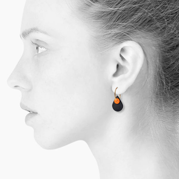 Scherning Aura øreringe drop - Neon Orange