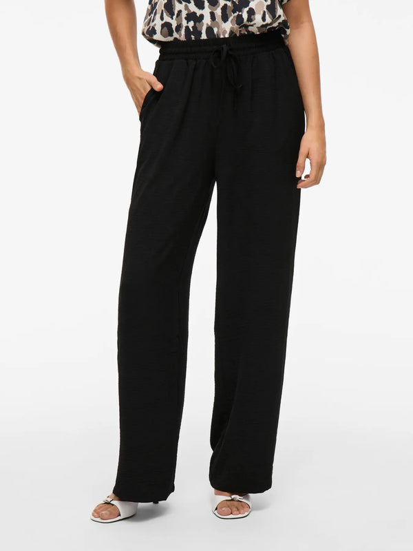 Vila Vijosa HW Whide Pants - Black